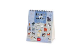 LEGAMI DESK CALENDARS - 2025 DESK CALENDAR - DOGS OF THE WORLD - 12x14,5 CAL250158